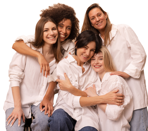 Mulheres se abraçando